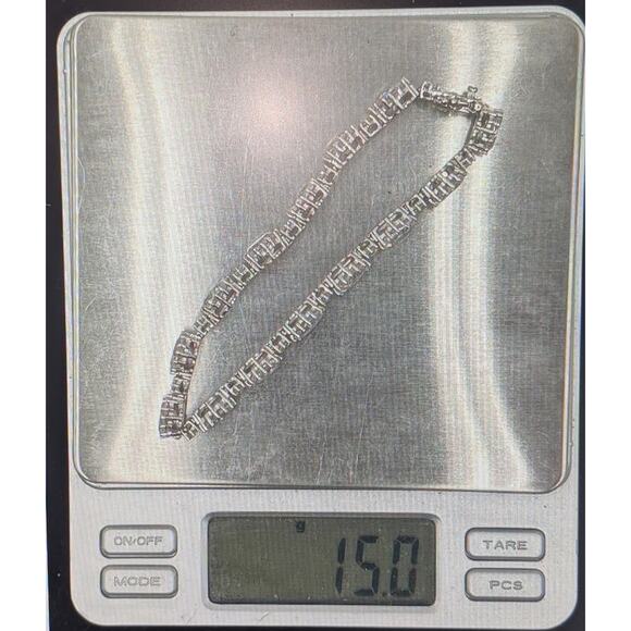 Stauer 925 Sterling Glam Oval & Round Alternating Cubic Zirconia Tennis Bracelet - Picture 11 of 12